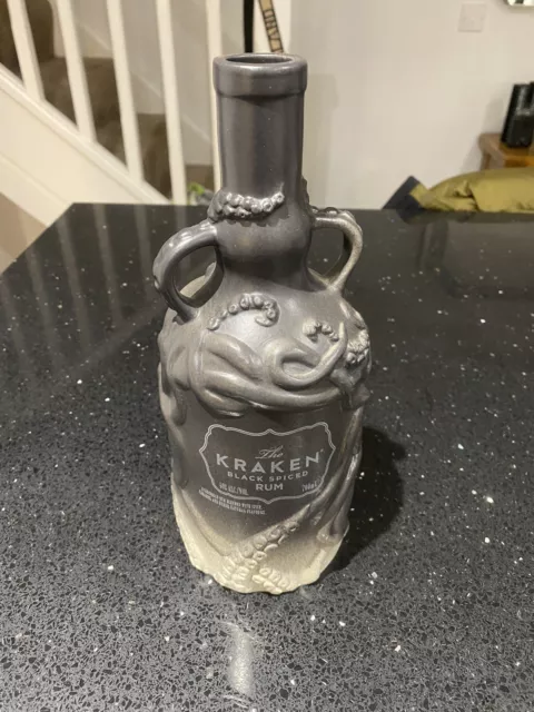 2018 limited kraken ceramic bottle ( empty )