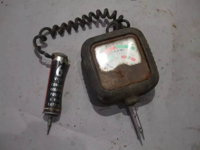 Vintage Sun Oil Battery Tester Checker. 6 or 12 Volt