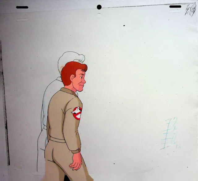 The Real Ghostbusters 1986 Production Animation Hand Painted Cel & Pencil DIC