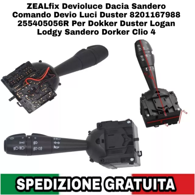 Devioluce Dacia Sandero Comando Devio Luci Duster 8201167988 255405056R