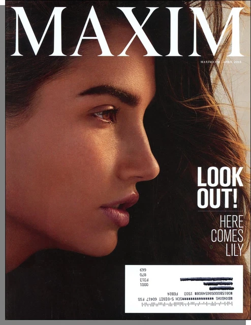 MAXIM 202 - 2015, April - Model Lily Aldridge, MK-677, Marketing