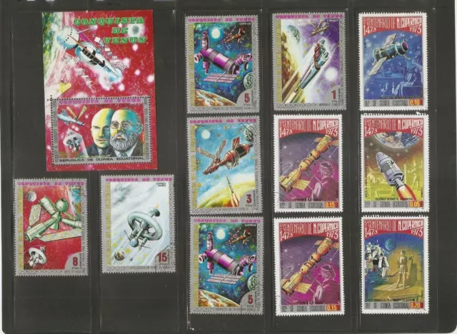 Equatorial Guinea. Small Collection of Space Stamps . CTO