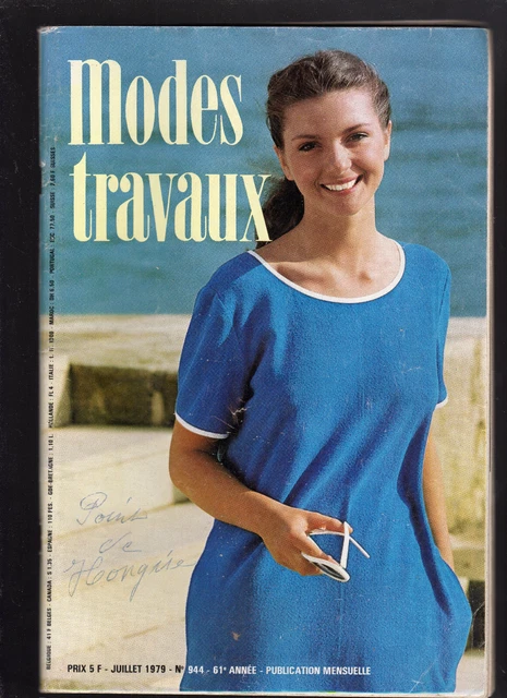 PAR AMOUR DES POUPEES :: M&T 1974-08 : Une robe pour Marie-Françoise