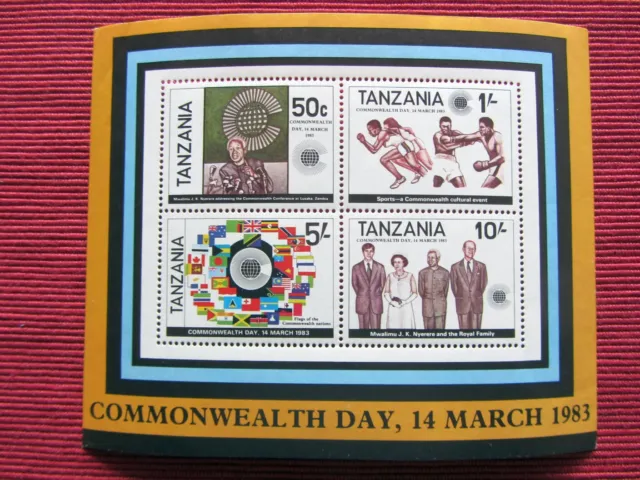 Tansania, Block 32, postfrisch, Commonwealth Day 1983