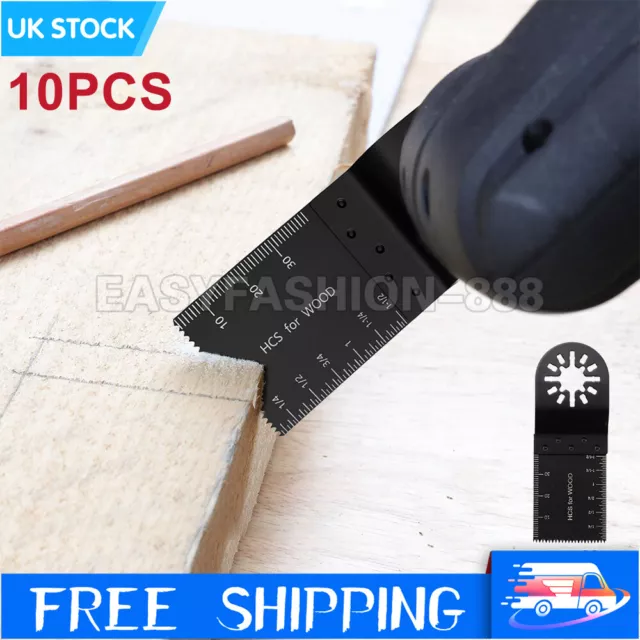 10PCS Oscillating Multi Tool Blade Wood Metal Cutter Saw Blade for Dewalt Fein