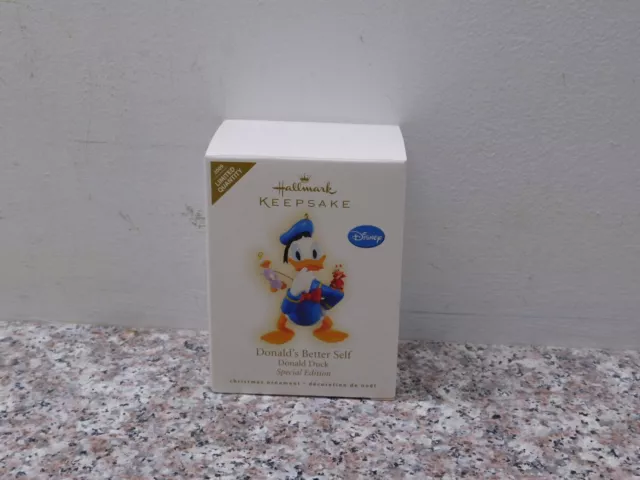 DISNEY Hallmark Keepsake Christmas Ornament "Donald's Better Self"  Duck