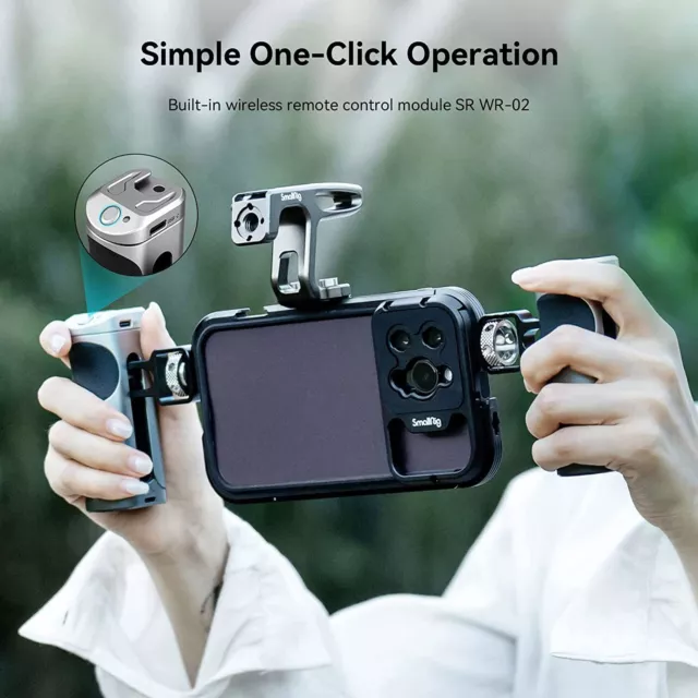 Kit de jaula de video móvil SmallRig (doble portátil) para iPhone 14 Pro Max 4078 2