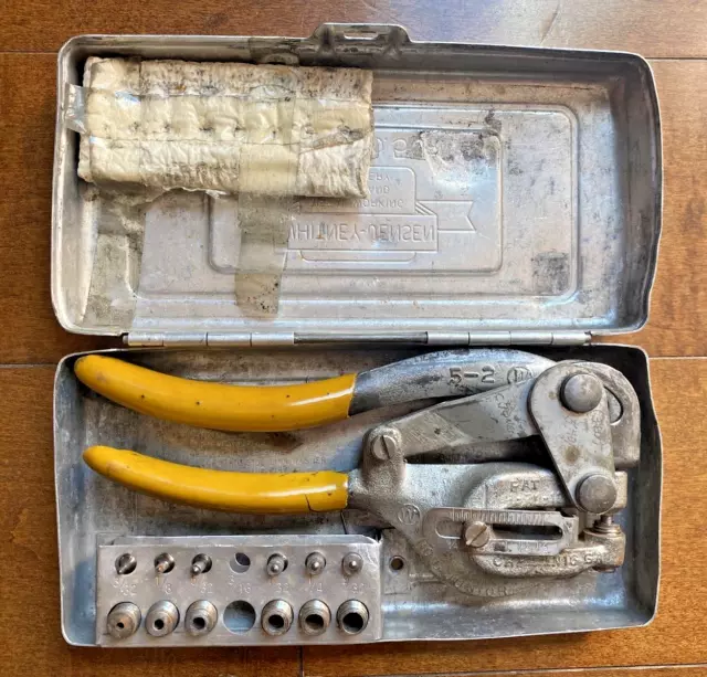 Whitney Jensen Metal Tool Co. No 5 Jr Hand Punch Made In USA