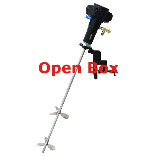 Open Box Stainless Steel Pneumatic Rung Tank Barrel Mixer Machine 50 Gallon