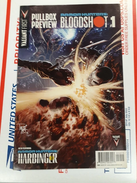 Valiant First Pullbox Preview Armor Hunters Bloodshot 1 Rare 2014 Promo Giveaway