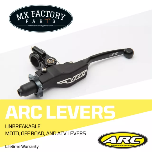 ARC DC8 Clutch Perch & Folding Lever Black Aluminum CR CRF KX KXF RM RMZ YZ YZF