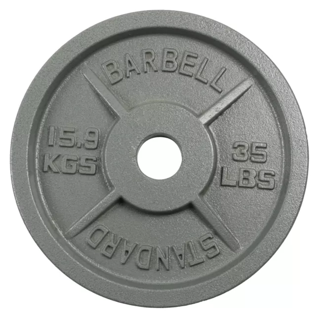 Olympic Solid Iron Bumper Weight Plate Set 2" Pair Plates 2.5/5/10/25/35/45lbs