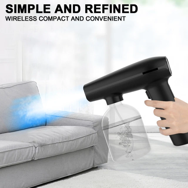 Nieblador de vapor fácil de instalar recargable práctico con luz azul nebulizador de vapor ABS