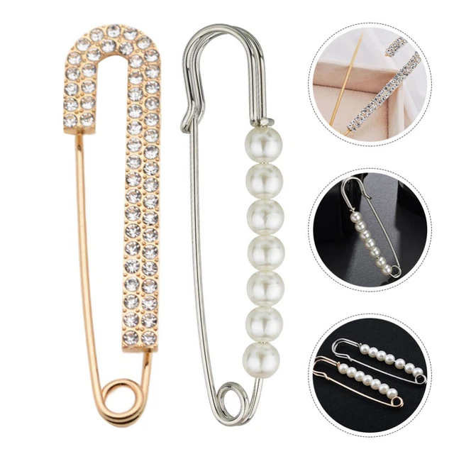 4 Stück Pullover Schal Pins Dekorative Brosche Pins Strickjacke Kragen Clips