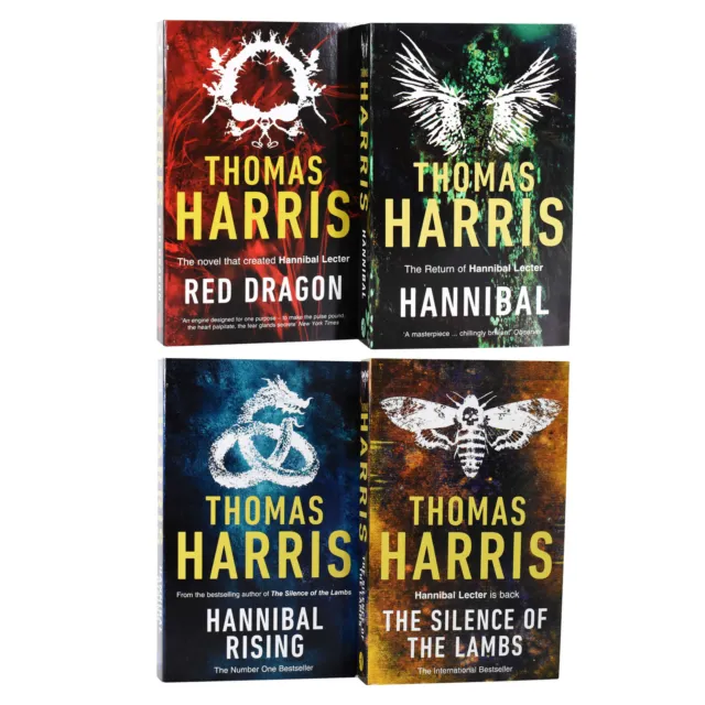 Hannibal Lecter by Thomas Harris: Book 1-4 Collection Set - Fiction - Paperback