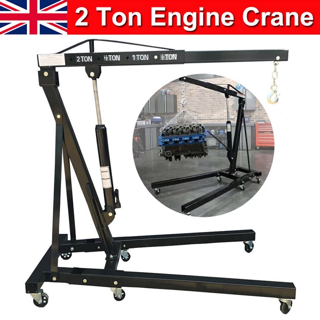 2 TON HYDRAULIC Engine Crane Stand Hoist Lift Lifter Jack Lifting