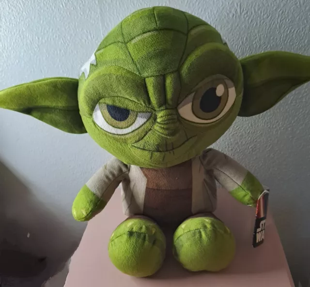 Star Wars Yoda Official Disney 12" Plush Soft Toy New With Tag Christmas Gift