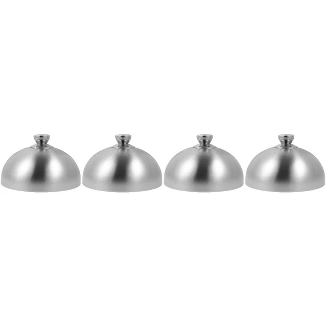 4x Food Serving Cover Dome Steak Cover Cloche Dome Cover Cake Plate Cover