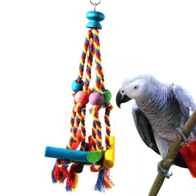 seil Papagei Spielzeug Haustier produkte Vogel bedarf Vogel kauen Spielzeug