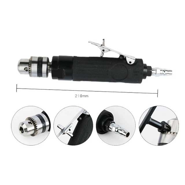 Hohe Präzision Pneumatischer Bohrer 1/4" Air Straight 3/8"Chuck Flexibel