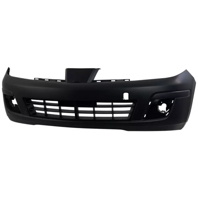 Front Bumper Cover For 2007-2012 Nissan Versa With Fog Lamp Holes Primed