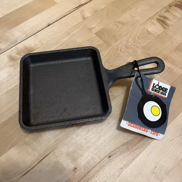 NWT Lodge Square cast iron pan Mini Small Egg Camping 5.5 inch 5WS