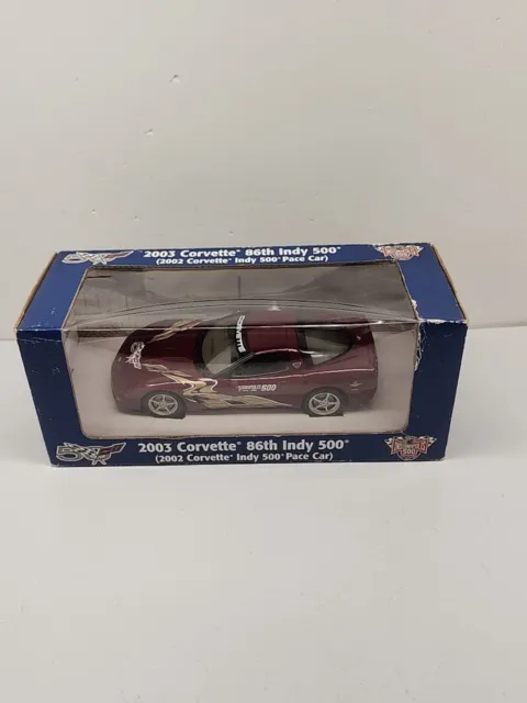 Revell 2003 Corvette 50th Anniv Diecast 2002 86th Indy 500 Pace Car Maroon 1:25