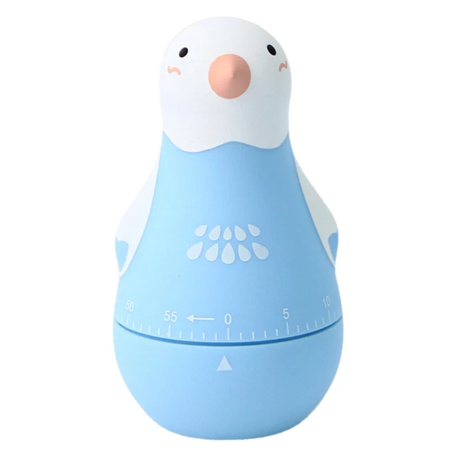 Minuteur De Cuisine En Forme De Poule Blanc – Mécanique, Design Créatif – Pour Cuisson, Pâtisserie, Rappel Amusant