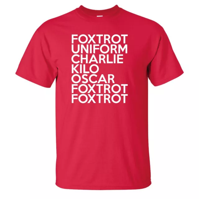 Foxtrot Mens & Womens Tshirt - Funny Rude Offensive F*Ck Off Christmas Gift Idea
