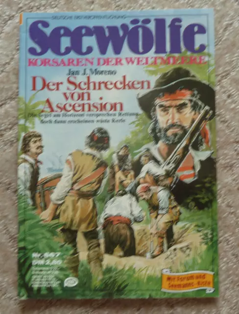 SEEWÖLFE -  Roman Nr. 667, Jan J. Moreno: "DER SCHRECKEN VON ASCENSION", Pabel