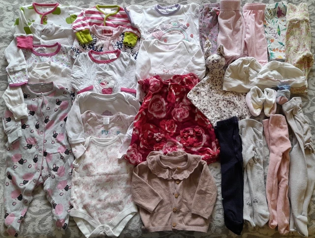Pacchetto Di Abbigliamento Neonato Ragazze Inc Next Mini Club George Ecc.