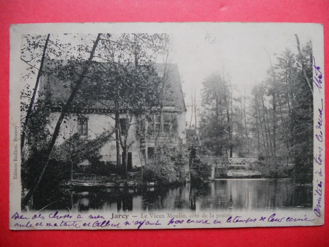 JARCY  :  Le Vieux Moulin, Côté de la Prairie........VO.1904.