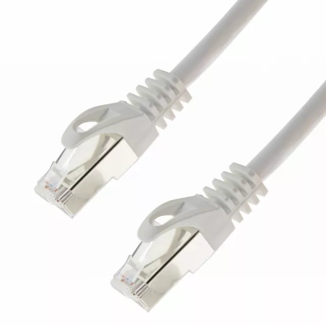 Netzwerkkabel S/FTP PIMF Cat. 7 3,0 Meter weiss Patchkabel Gigabit Ethernet