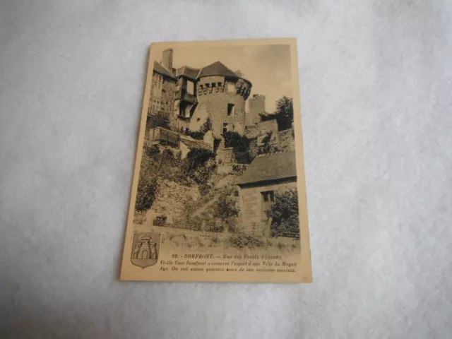 CPA postcard Domfront / Rue des Fossés-Pleissons