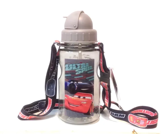 Bouteille d'eau sans BPA étanche Disney Kids Baby Tritan 2 pailles + bandoulière 2