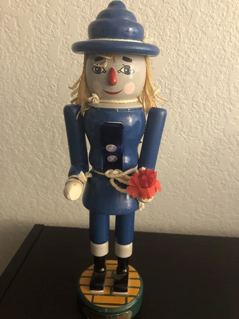 Vintage Wizard of Oz Scarecrow Nut Cracker Kurt Adler 14"