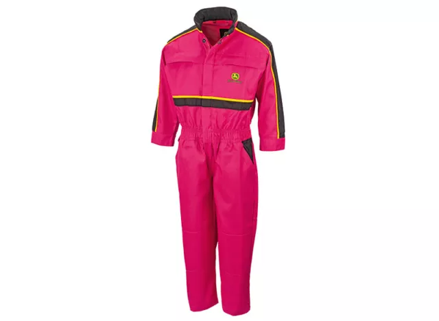 Genuine John Deere Classic Overalls Pink Ages 2 Years - 16 Years