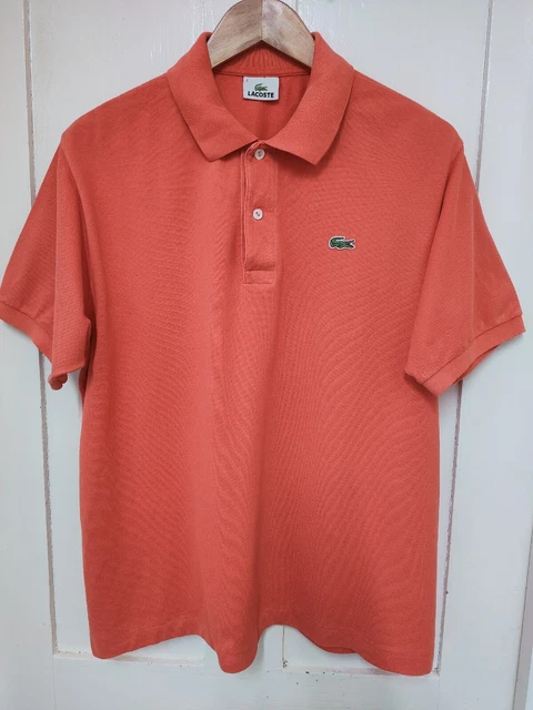 Lacoste Mens Orange Polo Shirt SIZE 6 UK XL