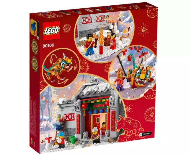 LEGO 80106 + 80107 Story Of Nian + Spring Lantern Festival *Retired Sets* NEW 3