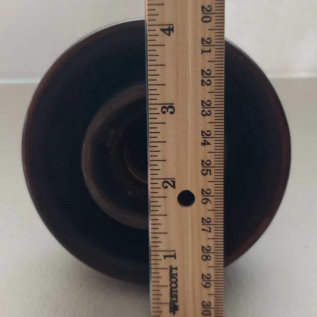 VINTAGE/ANTIQUE - Ceramic Brown Electric Pole Insulator By LOCKE USA - Top Rest 11