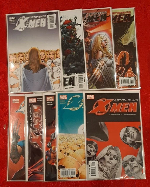 Astonishing X-men 9 Book Lot VOL 2004 1, 4, 7, 9, 15, 18, 23, 32, 32   CGC  EM