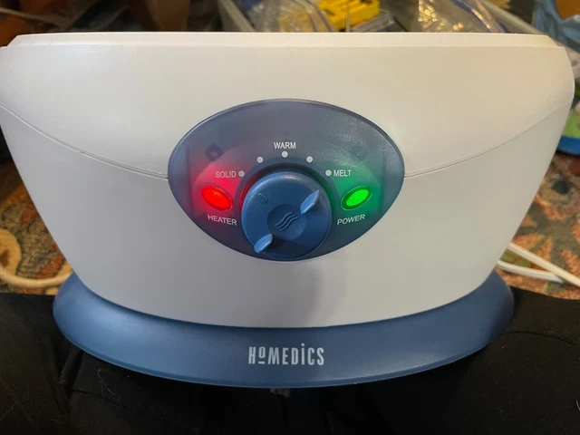 Homedics Paraffin Wax Bath Warmer Machine Hand Feet Spa ParaSpa Blue Homedics Paraffin Wax Bath Warmer Machine Hand Feet Spa ParaSpa Blue