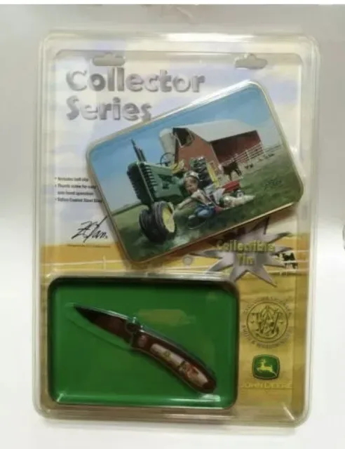 John Deere Exclusive Smith& Wesson Knife Collector Series Knife& Collectible Tin