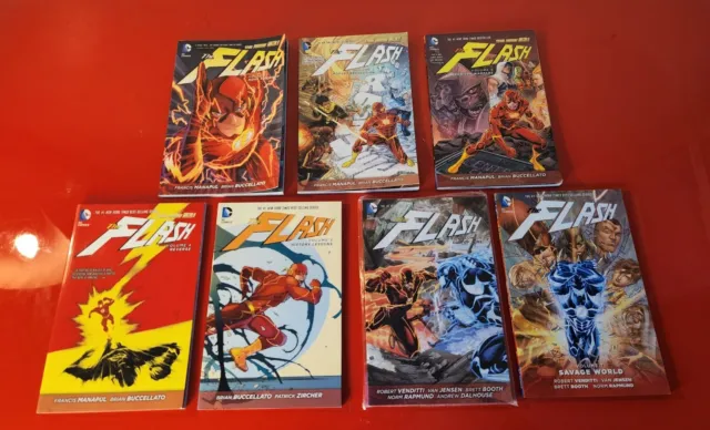 The Flash New 52 Vol 1 2 3 4 5 6 7 - Graphic Novel TPB Hardcover HC - DC Comics