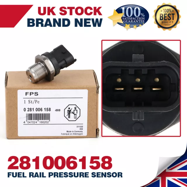 Fuel Rail Pressure Sensor For Vauxhall Astra Cascada Insignia Zafira 2.0 Cdti