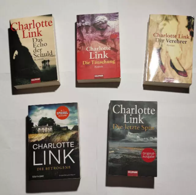 5x Charlotte Link Buchpaket Büchersammlung Konvolut Die Täuschung Der Vereher