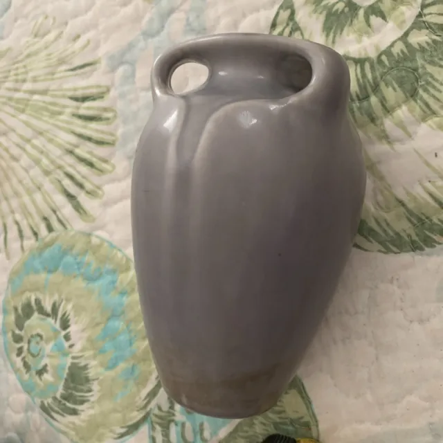 Vtg Rookwood Pottery Violet 3-Handled Vase Dated 1925 Arts & Crafts Style 5 1/2”