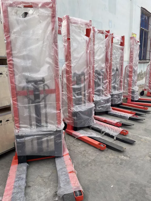 2000LB Manual Pallet Stacker Hydraulic Stacker Forklift 63" Lift Handling Tools