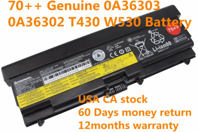 70++ Genuine 94WH 0A36303 Battery For Len ovo ThinkPad T430 W530 T530 L430 L530