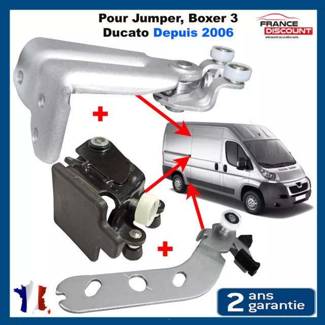 Kit Complet Reparation Porte Coulissante Droite Pour Jumper Boxer Ducato 2006->